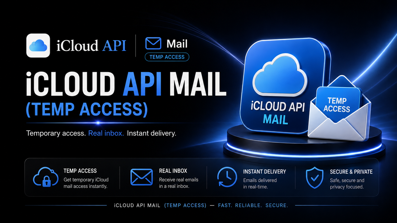 iCloud Mail Account (No Api, Only Web)