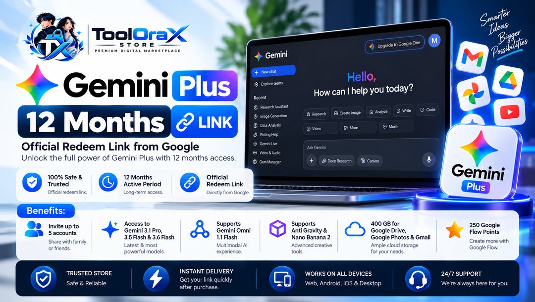 Gemini Plus 12 Months (link)