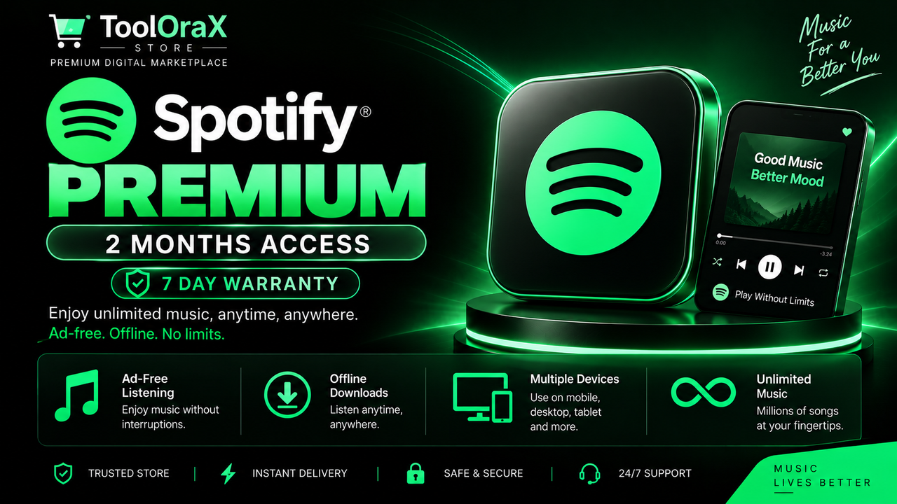 Spotify Premium Account – 2 Months Access (7 Day Warranty)