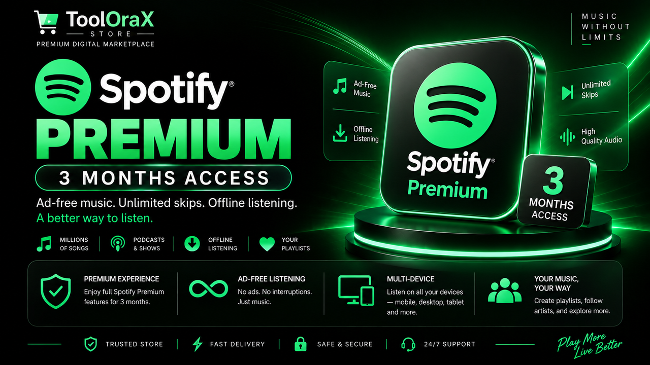 Spotify Premium Account – 3 Months Access (3 Day Warranty)