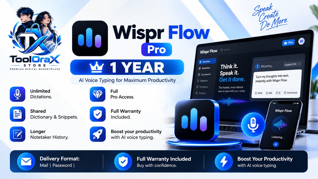 Wispr Flow Pro 1 Year