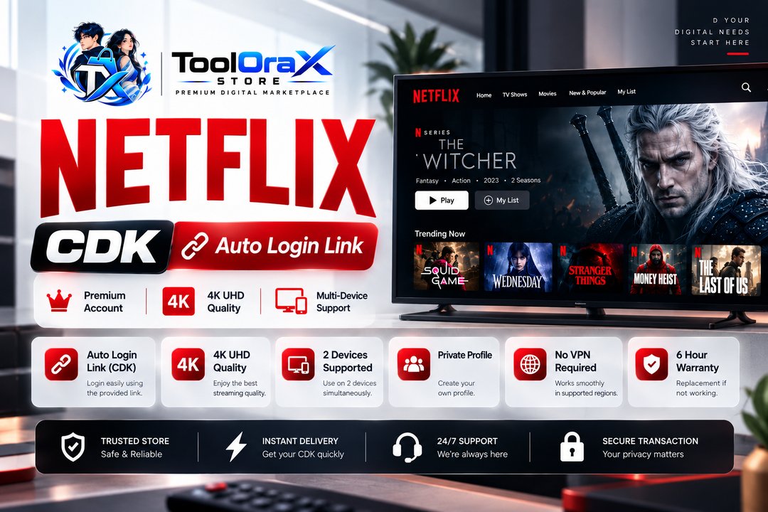 Netflix CDK Auto Login Link – 4K UHD