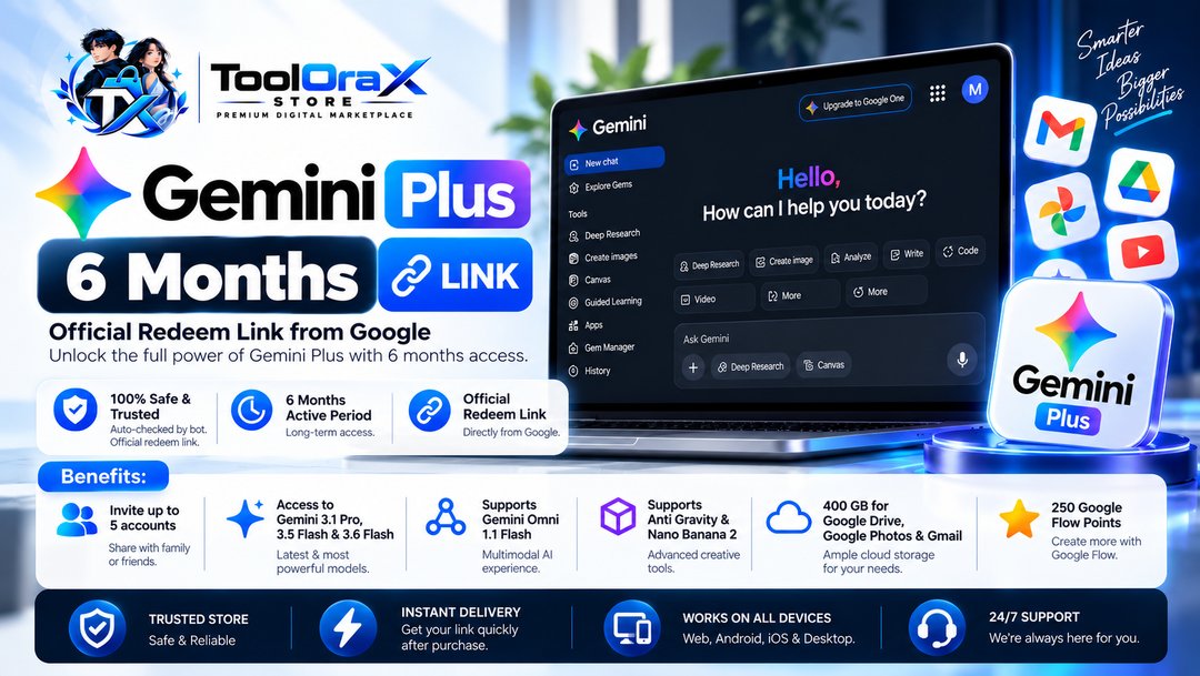 Gemini Plus 6 Months (link)