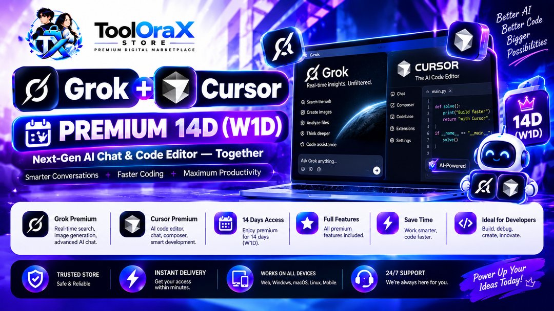 Grok + Cursor Premium 14D(W1D)